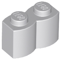 Brick, Modified 1 x 2 with Log Profile (bulk bag 100 pieces)
